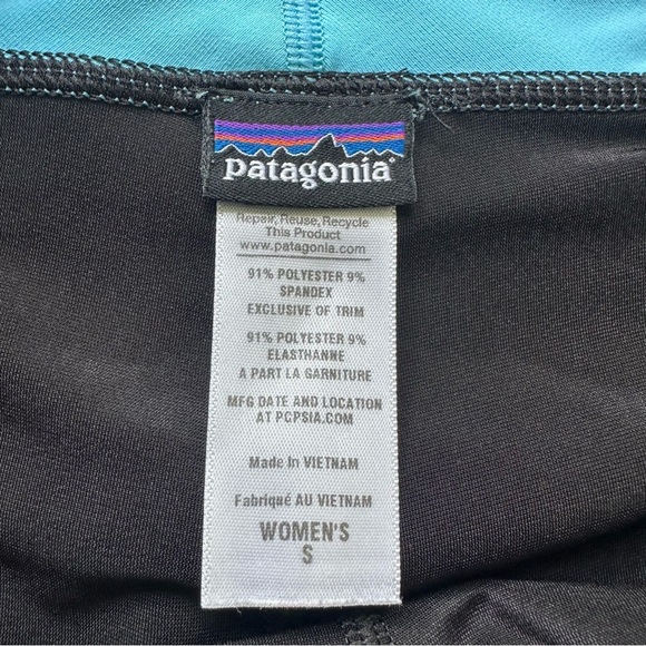 Patagonia Nine Trails Skirt Skort Womens Small Netta Print Blue Floral Pockets - Picture 3 of 11